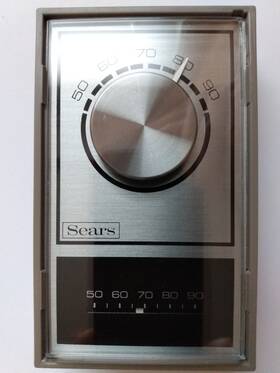 Sears 387.9299 Nos 1970s Automatic 24v Thermostat Wall Heater Us Made By White-rodgers