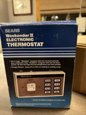 4291451 Sears Vintage Best Electronic Weekender Thermostat New In Box 429185
