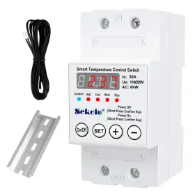 Sk007 Sekelo High-power Temperature Control Switch Rail-mounted Digital Thermostat With R