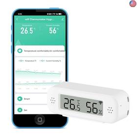 Senckit Zn-mt12 Wifi Thermometer Hygrometer Smart Temperature And Humidity Sensor Real-time