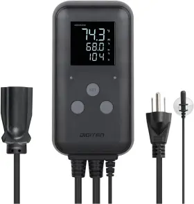 Senstree 445004279282 Greenhouse Temperature Controller Digital Waterproof Thermostat For Home Brewing