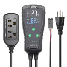 Senstree 760385315006 Temperature And Humidity Controller - Outlet Plug-in Thermostat Humidistat Fo