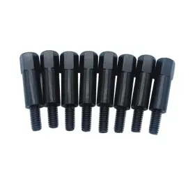Shu00168 Shlpdfm Chrome Plating Black 8 Pcs/set Valve Cover Bolt Set Fits For Chevy 283 305 327 3
