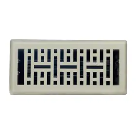 Fr04-410-0901 Sierra Grates 4 Inch X 10 Metro Design 100% Steel Premium Floor Register Satin Nickel Finish