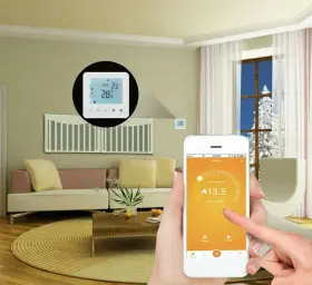Kk.cc.767 Sixbuys Wifi Programmable Thermostat Electric Lcd Smart App Home Amazon Alexa Underfloor
