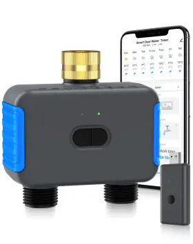Sgw08 Smartale Wifi Sprinkler Timer 2 Zone Smart Bluetooth Hose Programmab... Fast Ship
