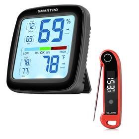 Smartro Sc42 Professional Digital Hygrometer Indoor Thermometer And St49 Instant Read