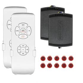 Smekitlly 733723757950 2 Pack Universal Ceiling Fan Remote Control Kit - 3-in-1 Wireless Mini Remote