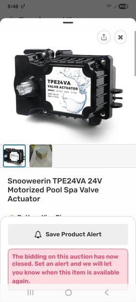 Snooweerin Tpe24va-1 Tpe24va 24-volt Valve Actuator Control Universal Motorized Pool Spa - Read