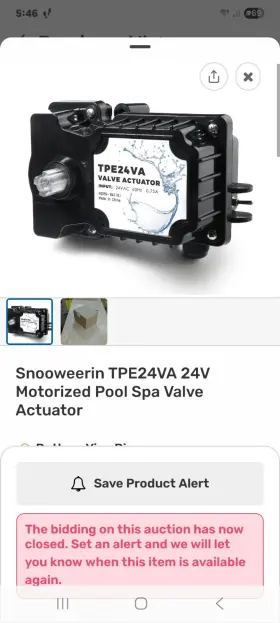 Tpe24va-1 Snooweerin Tpe24va 24-volt Valve Actuator Control Universal Motorized Pool Spa - Read
