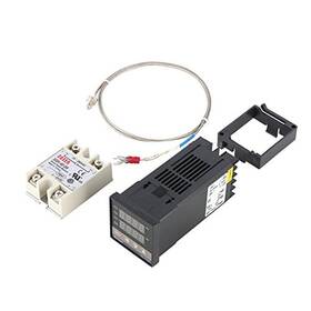 Soikoi Reminnborruzqc83yn2 Temperature Controller Pid Rex-c100 Ac100-240v And A 40a Solid State Relay Wi