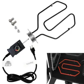 Squirrel Wood Artware 782003306203 Upgrade 1650w Electric Smoker Heating Element Replacement Kit With Adjustable