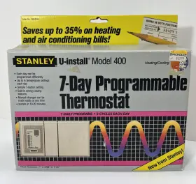 720-0044 Stanley Original Vintage 7-day Programmable Thermostat Model 300 Made In Usa New