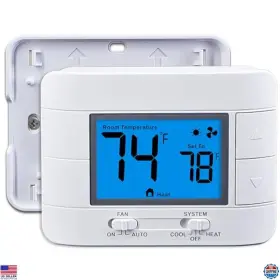 B08dg3qm86 Stanley Non-programmable Thermostat Single-stage 1 Heat/1 Cool Easy To Use