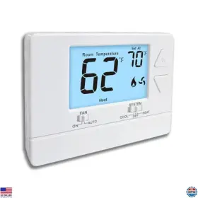 B0dn9b6rwl Stanley Digital Non-programmable Thermostat For Home 1 Heat/1 Cool Easy Install