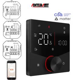 Steedsmt Bht-009gb Floor Radiant Heat Thermostat Matter Zigbee Wifi Alexa/google/smartthings