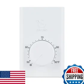 B00krfke7c Stelpro Double-pole Line Voltage Mechanical Wall Thermostat 22a 120-277v