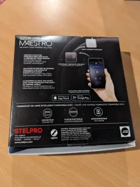 Smt402ad Stelpro Smt402 Maestro Wired Smart Thermostat - White