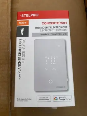Stf362wf Stelpro Concerto Wifi Smart Programmable Floor Heating Thermostat -