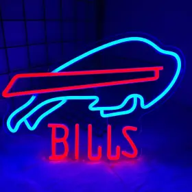 Dm-110706-buffalo Sticourd Buffalo Neon Signs Football Led Lights For Wall Decor Usb Powered