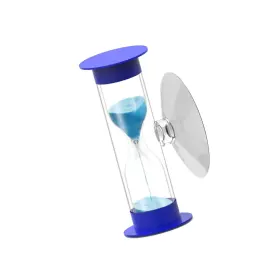 Akuk-xp-2min Strendier Blue 2 Minute Hourglass Sand Timer With Suction Cup Unbreakable Sucker Clock