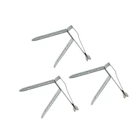 Clip3 Strendier 3 Pieces Thermometer Probe Pot Clip Holder Stainless Steel 3-hole Ambient Tem