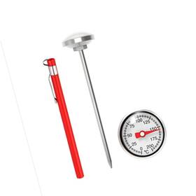 Strendier Rxzer160 Instant Read Pocket Thermometer - 1 Inch Stainless Steel Dial For Coffee Mil