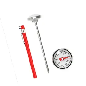 Rxzer160 Strendier Instant Read Pocket Thermometer - 1 Inch Stainless Steel Dial For Coffee Mil