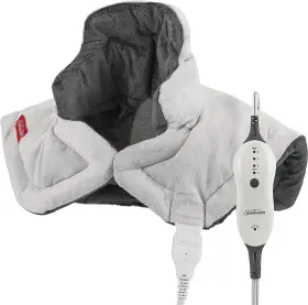 700-825 Sunbeam Contoured Heating Pad For Neck And Shoulder Pain Relief With Auto Shut Off Moist