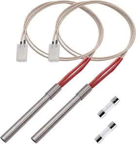 Sunkistcook 785657077239 2 Pack Hot Rod Igniter Replacement Kit Fit For Traeger Pellet Grills Heating