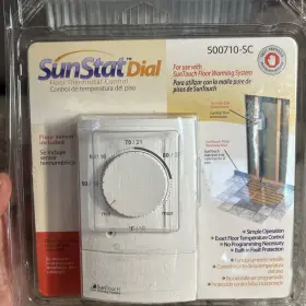 500710-sc Sunstat Dial Floor Thermostat Control No Programming Required New