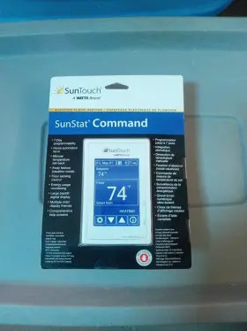 500850-sc Suntouch Sunstat Command Programmable Touchscreen Thermostat 81019086