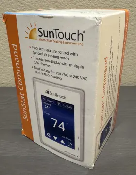 500850-wb Suntouch New Sunstat Command Programmable Floor Heating Thermostat