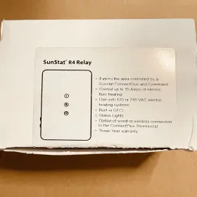 500980 Suntouch 840213021542 Sunstat Relay R4 For 15 Amps Heating Systems 120/240 Vac