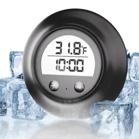 Dth-182 Suoimk Silicone Cover Ice Bath Thermometer With Timer Waterproof Floating Water The