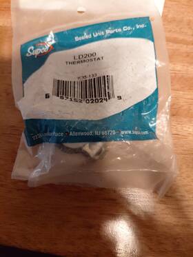 Supco L200-40f Ld200 Thermostat. Tjld200 Sea-l200 Nla
