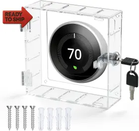 Sutine 445039513566 Thermostat Lock Box With Key Universal Cover Small Therm