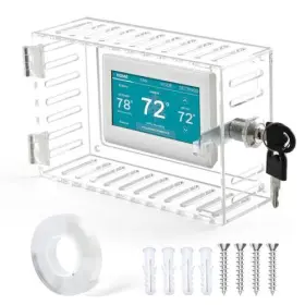 Sutine 744173955872 Thermostat Lock Box With Key Universal Acrylic Cover L