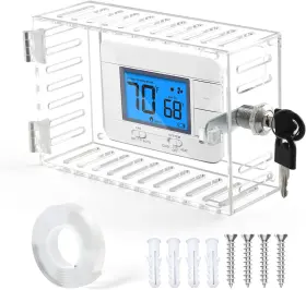 Slwkq-025 Sutine Thermostat Lock Box Cover Universal W Key Clear
