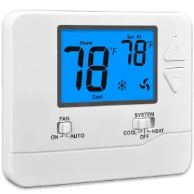 Suuwer 709327753278 Non-programmable Thermostats For Home 1 Heat/1 Cool Conventional Single-stage
