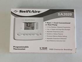Swiftaire Sa2020 Programmable Thermostat New Open Box