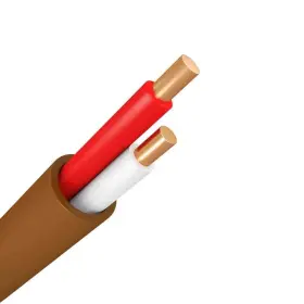 7032-sb-bn-50 Syston Cable Technology 50 Ft. Ez-pull Premium 18/2 Brown Solid Copper Cl3r Riser Thermostat Wire