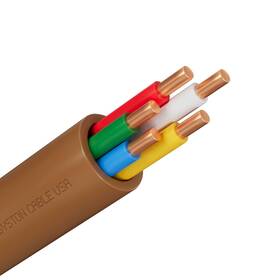 Syston Cable Technology A-7337-bn-100 18/5 Thermostat Doorbell Hvac Heating Control Wire 100% Solid C