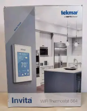 88006654 Tekmar 564 Invita Wifi Thermostat White