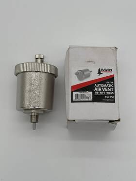 Thermador Pvent15 Raven Av-t18 Automatic Air Vent 1/8 Inch Npt 150 Psi Hvac Plumbing Valve