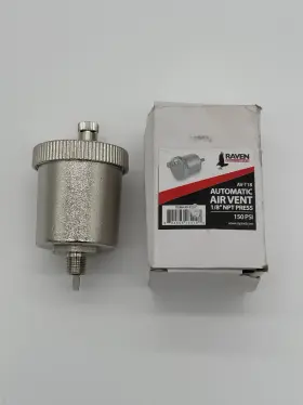 Pvent15 Thermador Raven Av-t18 Automatic Air Vent 1/8 Inch Npt 150 Psi Hvac Plumbing Valve