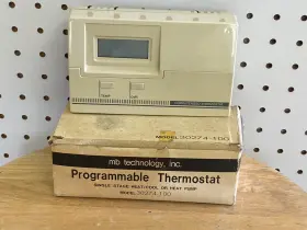 30274-100 Thermostat Mb Tech Programmable Single Stage Heat/cool Or Heat Pump -