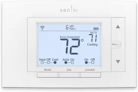 Thermostats 445034560596 Sensi Wi-fi Smart Thermostat For Home Pro Version Works With Alexa Ener