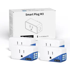 3rsp03071w Thirdreality Smart Plug M3 4 Pack Matter Over Wifi 15a/1800w Max Etl Certifie