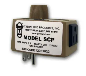 Tjernlund 696333094061 Scp Plug-in Fan Speed Control Brown